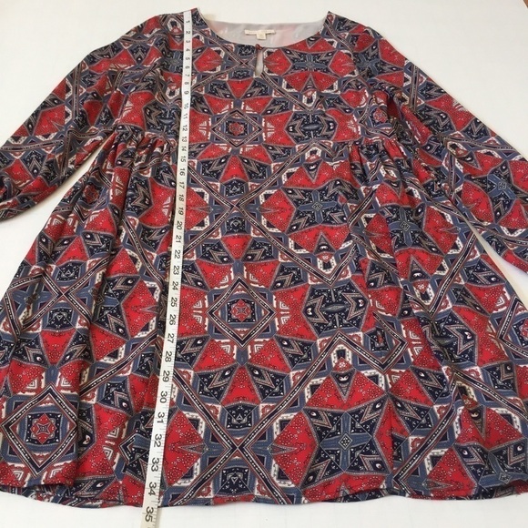 Paper Crown Anthropologie Efflorescence Red Dress - Picture 13 of 16